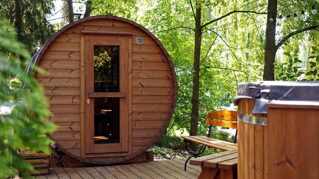 sauna in giardino