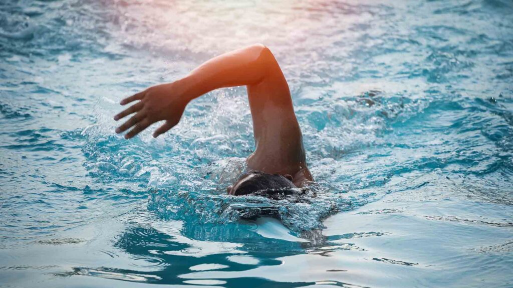 allenamento con idromassaggio controcorrente