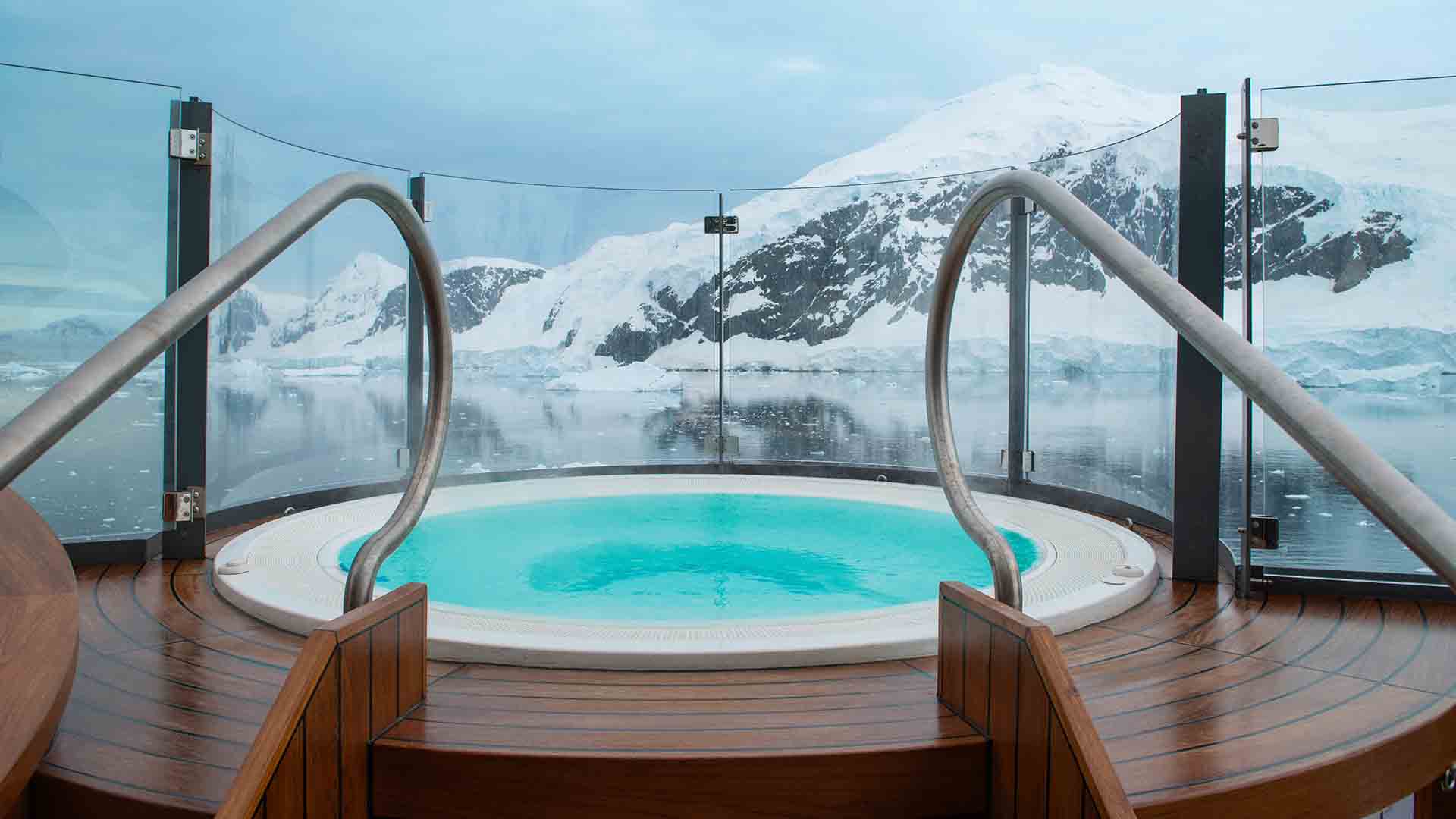 Minipiscina in inverno