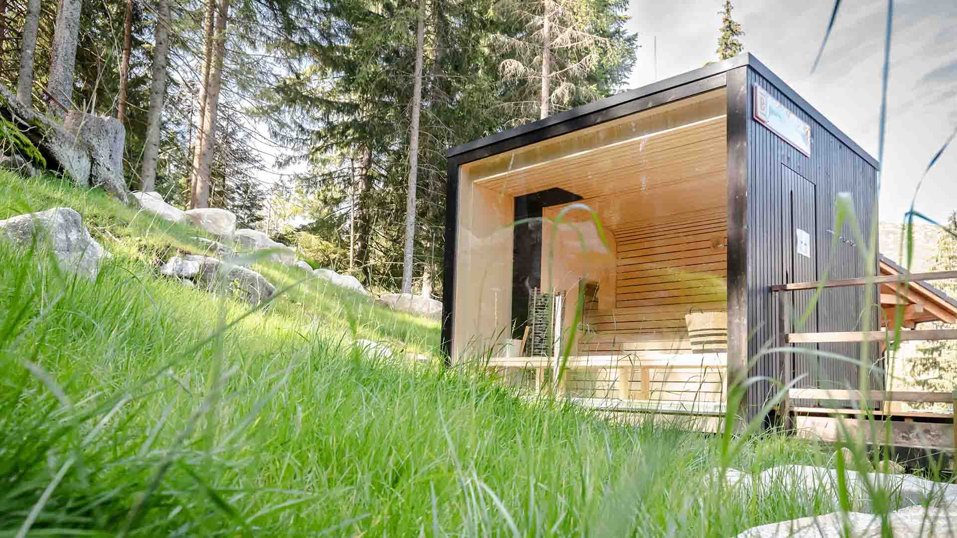 sauna in giardino